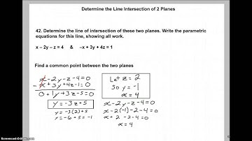 Line of Intersection Between 2 Planes