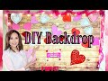 DIY DOLLAR TREE VALENTINES BACKDROP / PICTURE TAKING BACKDROP