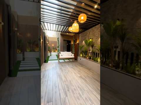 شوف كيف صار السيب المهمل بعد تصميم جلسه خارجيه الرياض تنسيق حدائق منزليه السعودية مظلات غرف زجاجيه