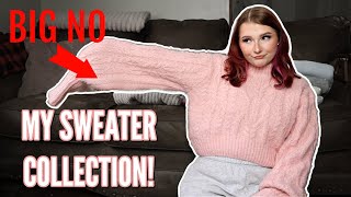 CLOSET DECLUTTER! SAY GOODBYE TO MY SWEATERS!