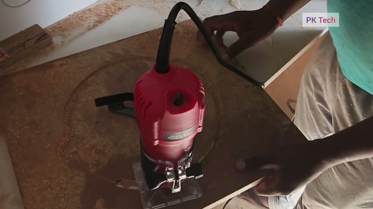 Router Machine Demo | Cutting Perfect Circle on Plywood | PK Tech