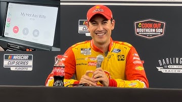 Joey Logano Explains Phone Contact "My Hot A** Wife" From Race for The Championship Show