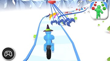 Rope Man Run - Gameplay Walkthrough Part 15 - Puzzle Game Levels 163-168 (iOS, Android)