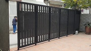 Lắp đặt cửa lùa cong, cổng lùa cong có motor điều khiển tự động nhập khẩu từ Châu Âu chất lượng cao