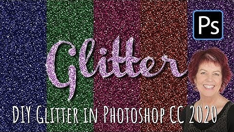 Photoshop 2020 - Make Glitter Backgrounds and Text Effects