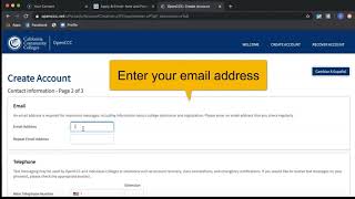 How to create an openccc account