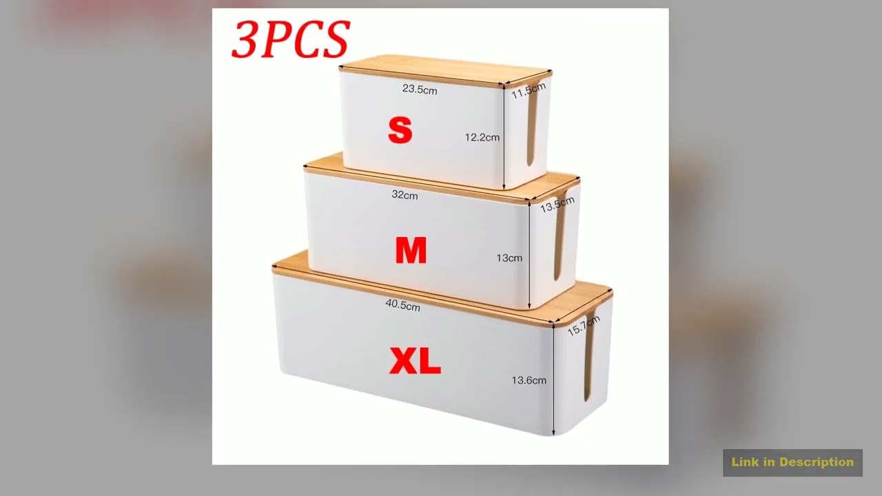 Cable Storage Box Power Strip Case Wooden Power Line Wire Management Organizer AntiDust Charger