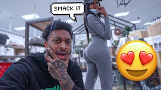 Casually Smacking Her FATTY in PUBLIC! 😳😍  (GONE RIGHT)