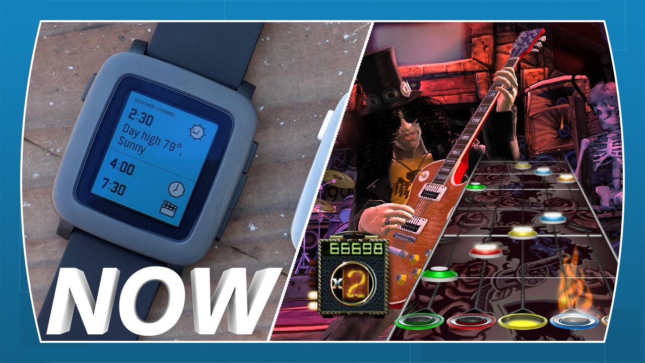 NOW – Pebble Time, Computer Gaming, Guitar Hero