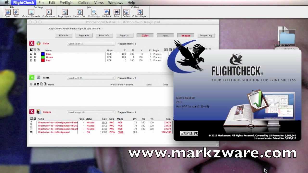 turn off the flightcheck feature in indesign cs6