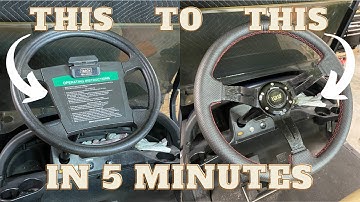 EASIEST Golf Cart Modification - Club Car Precedent Steering Wheel Replacement