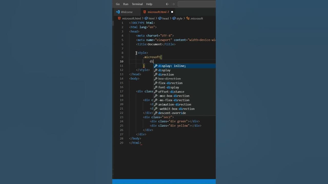 How To Make Microsoft Logo? | html Css #html #css #shorts - YouTube