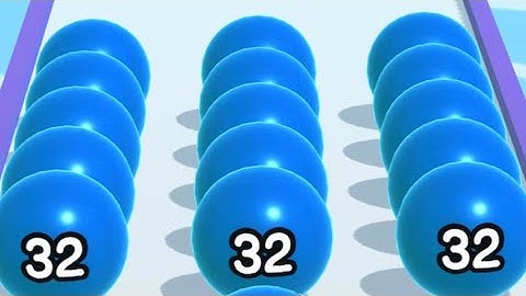 Ball Run 2048 Part 23 ✅All Levels Gameplay Android & ios Mobile Game - iPhone XS Max Gameplay