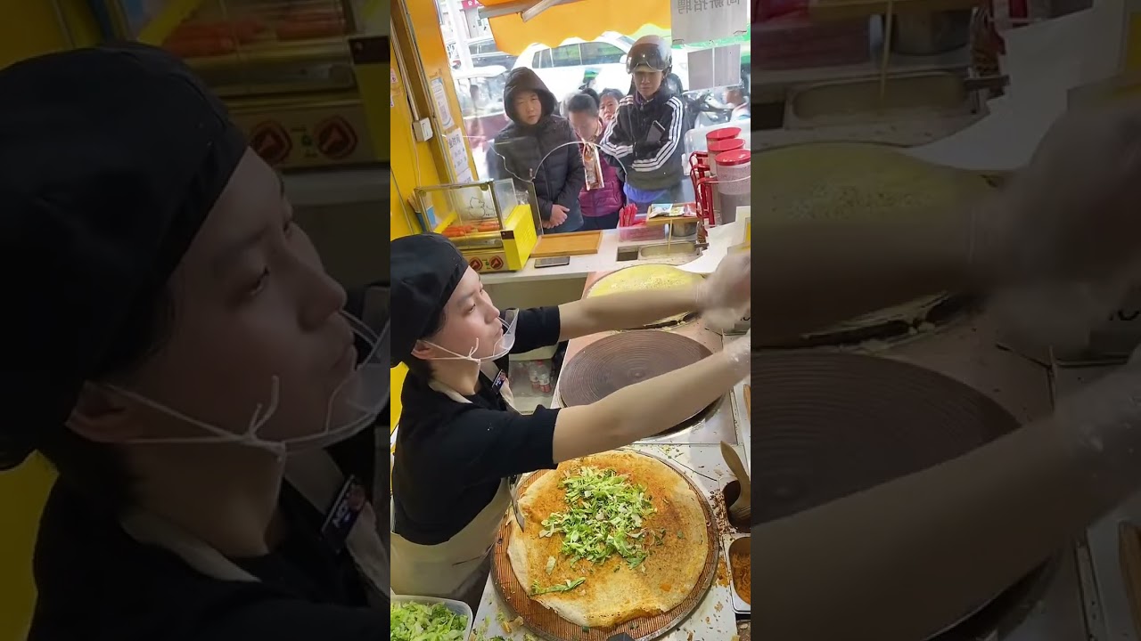 Breakfast business, making pancakes and selling them to make money.