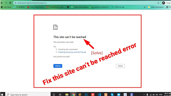 Fix this site can't be reached || this site can’t be reached WordPress