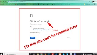 fix this site can't be reached || this site can’t be reached wordpress