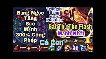 Trang bị bảng ngọc phù hiệu tăng sức mạnh 300% công phép || Cá Con Gaming TV