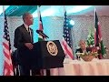 President Obama Speaks at an Official Dinner in Kenya