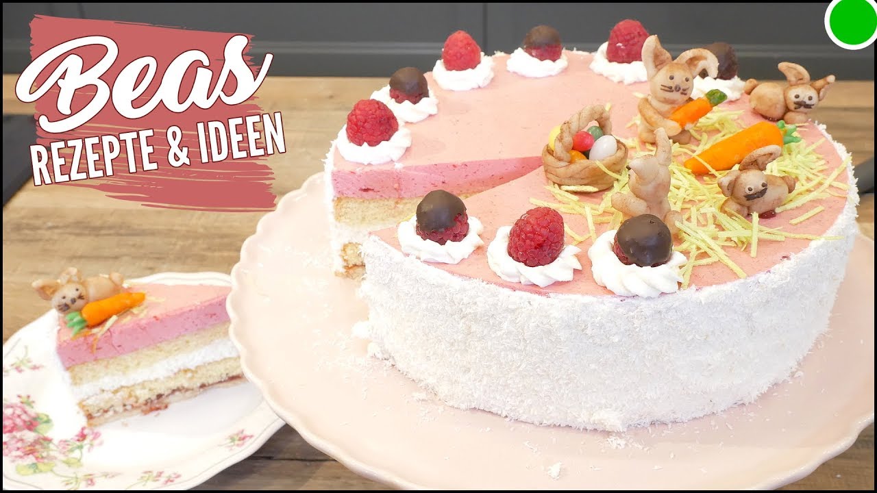 Himbeer-Kokos Torte | Ostertorte