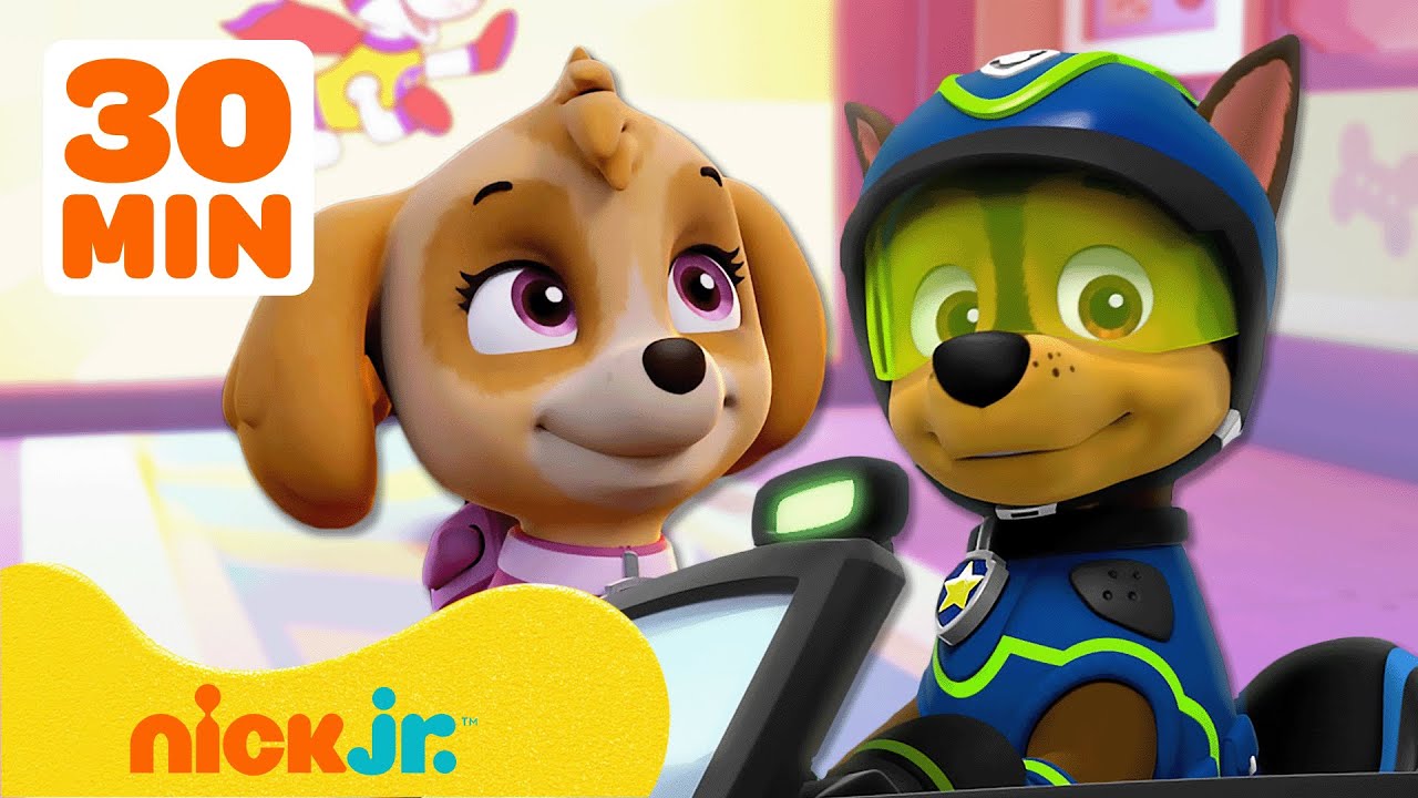 Patrulha Canina | Resgates Mais Audaciosos de Chase e Skye! 🚨 | Compilação de 30 Minutos | Nick Jr.