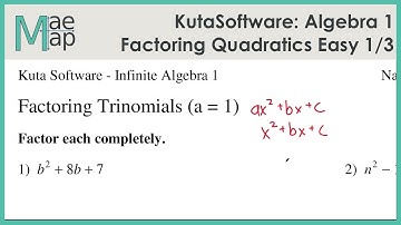 KutaSoftware: Algebra 1- Factoring Quadratic Polynomials Easy Part 1