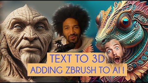 TEXT TO 3D + ZBRUSH ? ( GAME CHANGER )