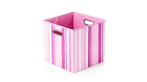 Improvements Small Folding Decorative Storage Bin