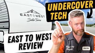 Undercover RV tech reviews East to West Della Terra from Forest River