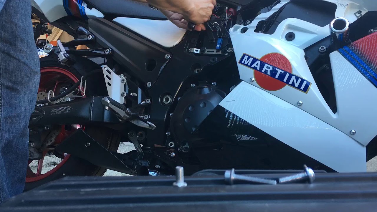 2007 Kawasaki Ninja ZX14 battery location YouTube