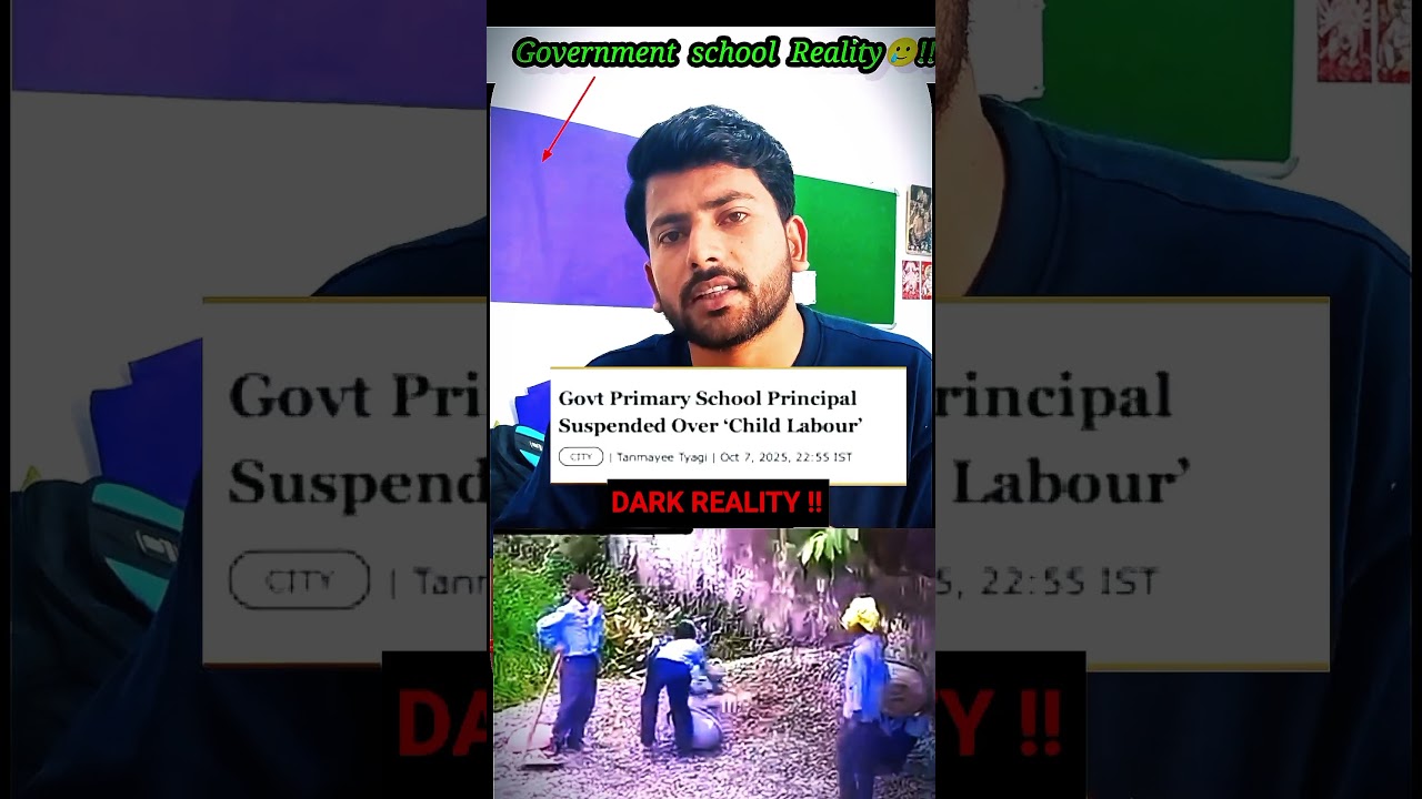 Dark reality of Government schools !!