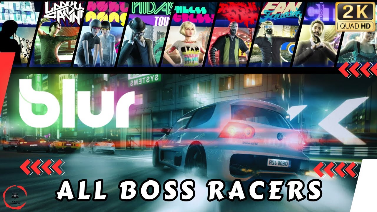 ALL BOSS RACERS in Blur | No Commentary - YouTube