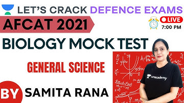 Biology Mock Test | Biology | Target CDS(1)2021/2022 | Samita rana