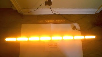 50" Amber Directional Traffic Advisor Strobe Emergency Warning Light Bar