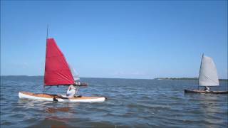 Sailing canoes Cedar Key 2017