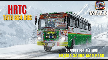 Realistic HRTC TATA BS4 BUS ENGINE SOUND MOD PACK SUPPORT FOR ALL MOD BUSSID V4 4 1
