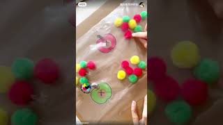 🧠 유아 소근육 발달 장난감 만들기 ✨ 지퍼백+폼폼이 감각 놀이 | 집콕 미술놀이 | DIY Fine Motor Toy for Toddlers #아이와함께 #diy놀이