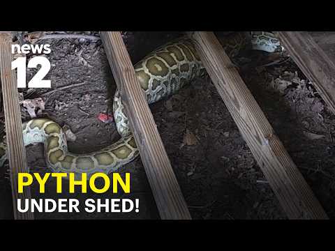 Woman finds 8-foot Burmese python under her shed in NJ