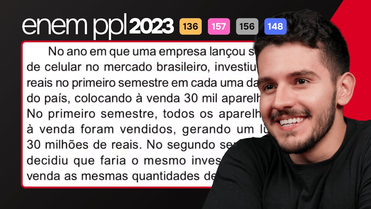 ENEM PPL 2023 - No ano em que uma empresa lançou seu novo modelo de celular no mercado brasileiro