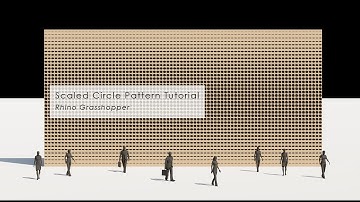 Scaled 1 Dimension Circle Pattern Facade Rhino Grasshopper Tutorial
