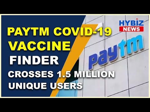 Paytm COVID-19 Vaccine Finder crosses 1.5 million unique users || Hybiz tv