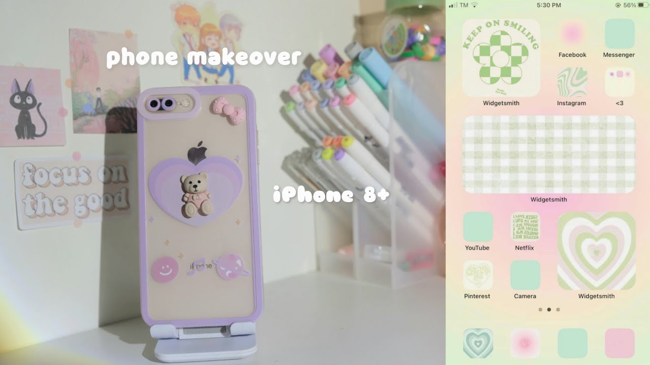 phone transformation 🍡 | aesthetic iPhone 8+