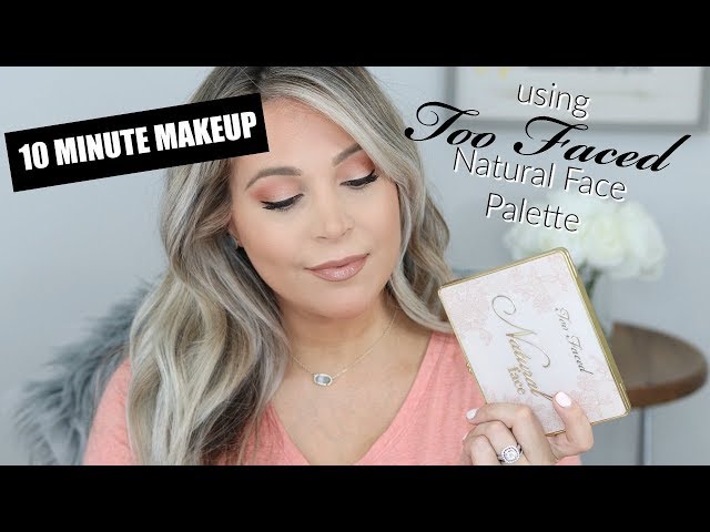 Too Faced Natural Face Palette  Swatches + Face & Eye Tutorial 