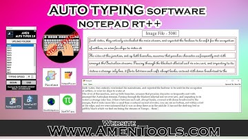 Auto Typer Software For Notepad RT & RT++ Notepad auto typer