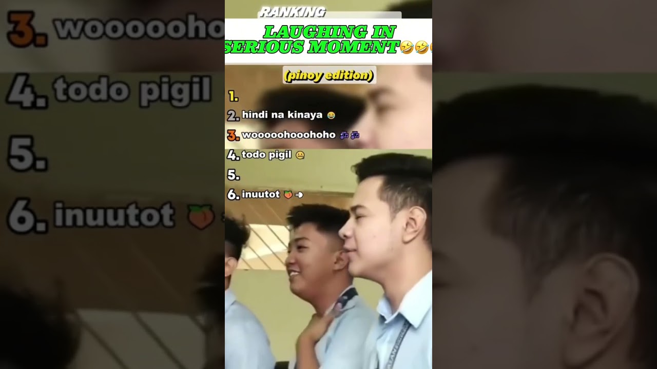 Laughing in serious moments Part 1 ( Pinoy Edition) 