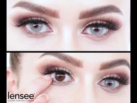 Lensee Cristal Light On Natural Brown Eyes