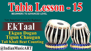 Learn Tabla Lesson - 15 | EkTaal in Details | Ekgun Dogun Tigun Chaugun