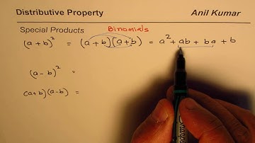 Special Binomial Products Formula Derivation
