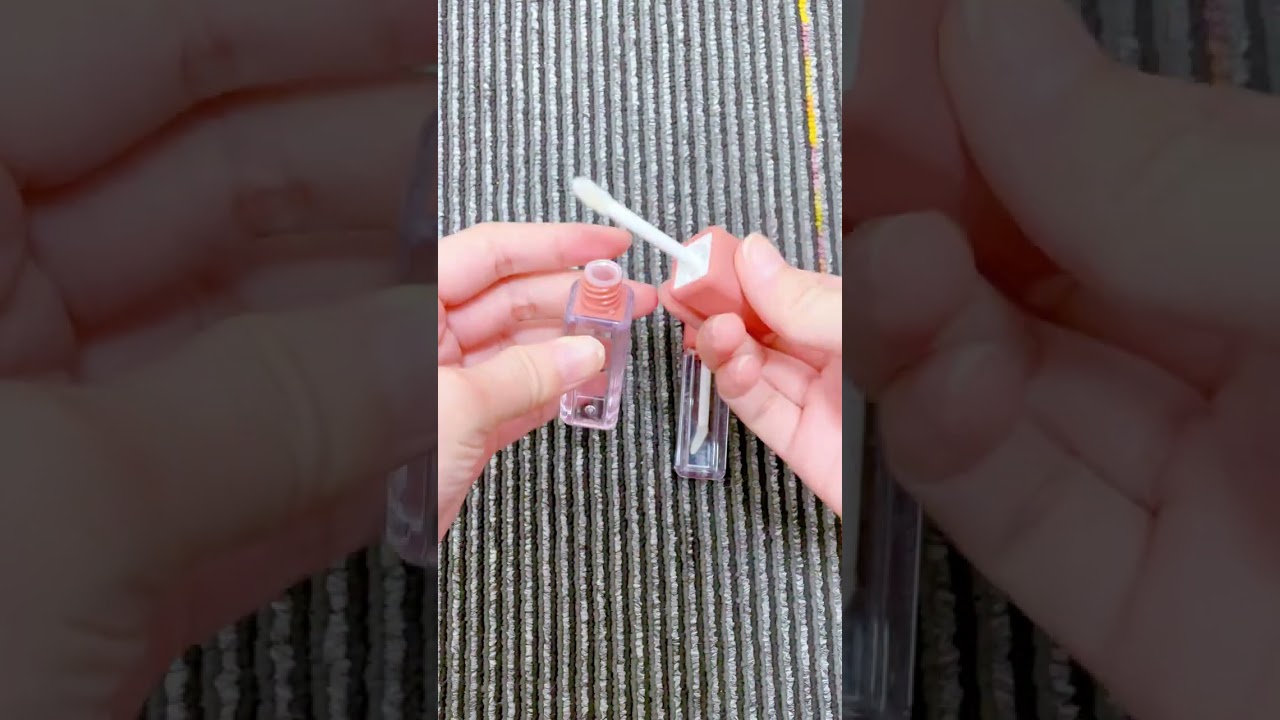 Elegant Coral Lip Gloss Containers