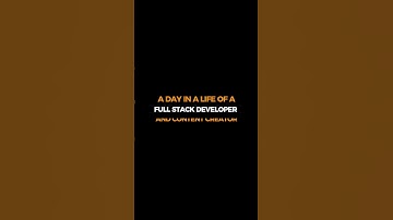 A day in a life of a full stack developer and content creator.  #fullstackdeveloper