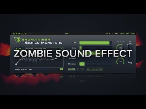 How To Create Zombie Sound Effects Using Simple Monsters